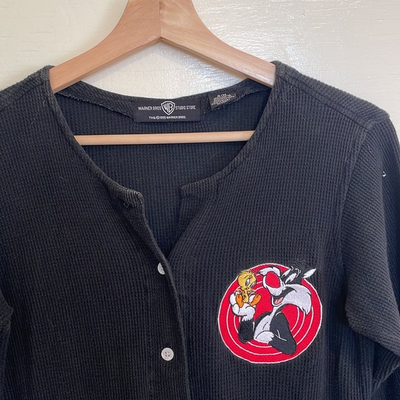 Sweat-shirt Vintage Looney Tunes Warner Bros 1993 – Taille Enfant L/XL, Occasion Bon état